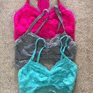 Pack of 3 Lace Bralettes